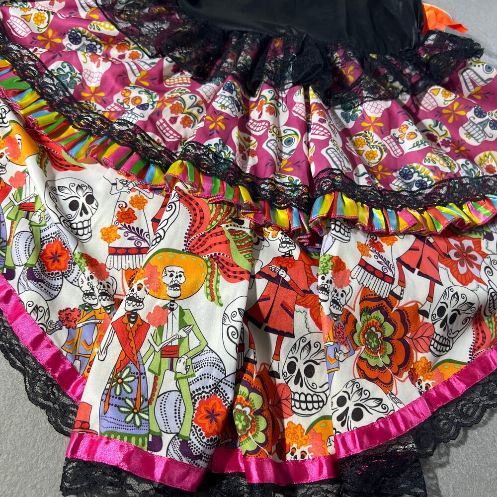 Party King Day of the Dead Costume Women’s Medium - Picture 13 of 16